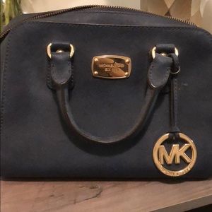 Navy Michael Kor shoulder bags